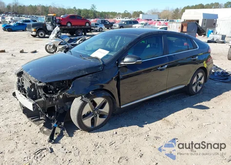 2021 Hyundai Ioniq Hybrid Limited из США, поврежденный, VIN KMHC05LC9MU255191